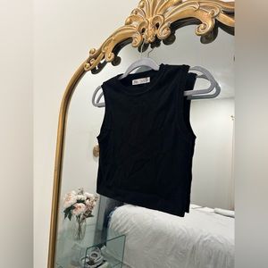 Zara Cropped short sleeve knit top!